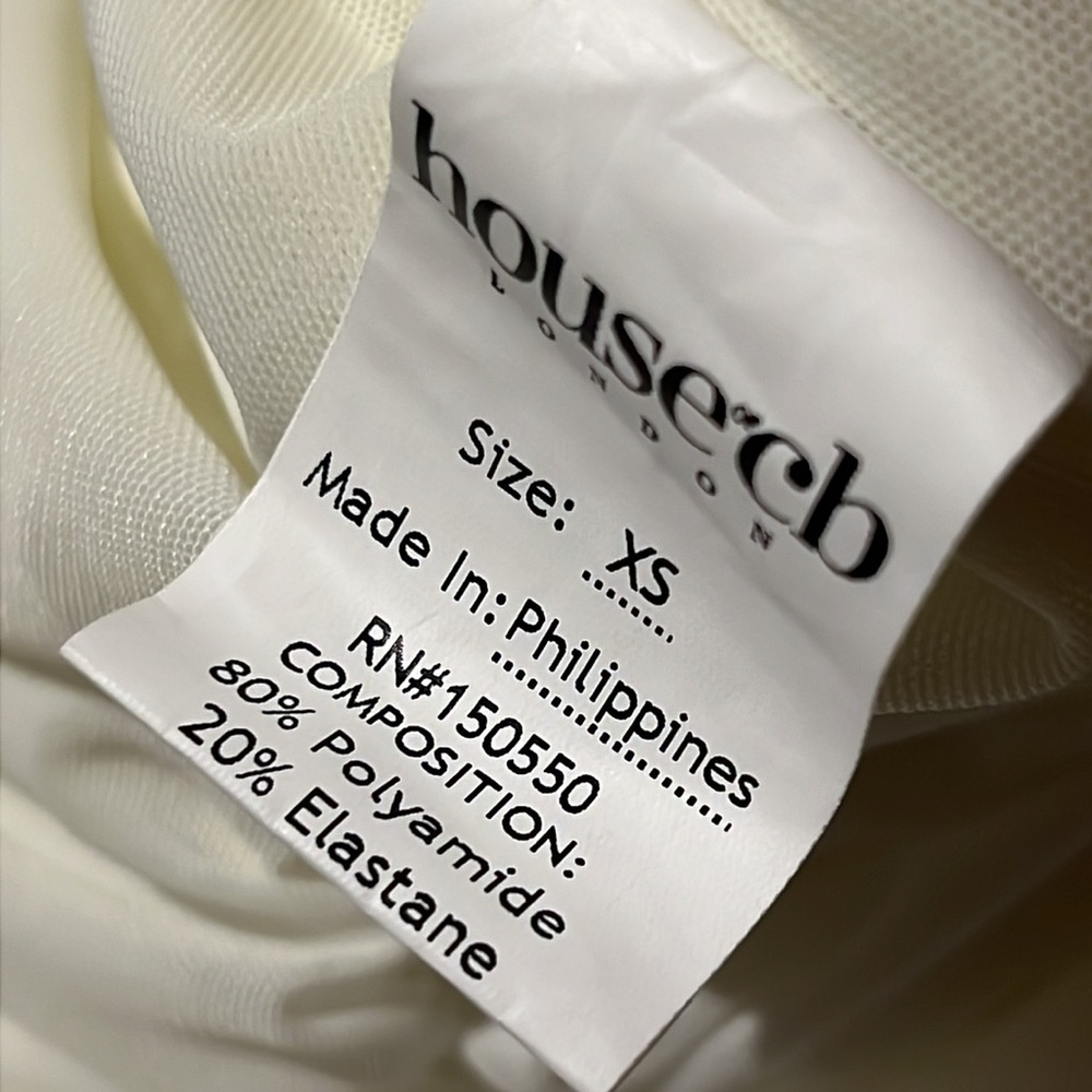 House of CB Valentina IVORY ASYMMETRIC CUTOUT MIDI/Maxi DRESS - Picture 15 of 16